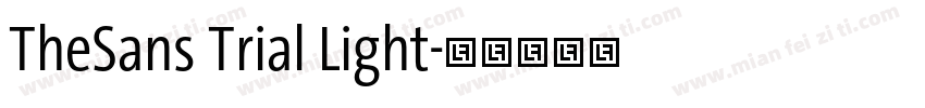 TheSans Trial Light字体转换